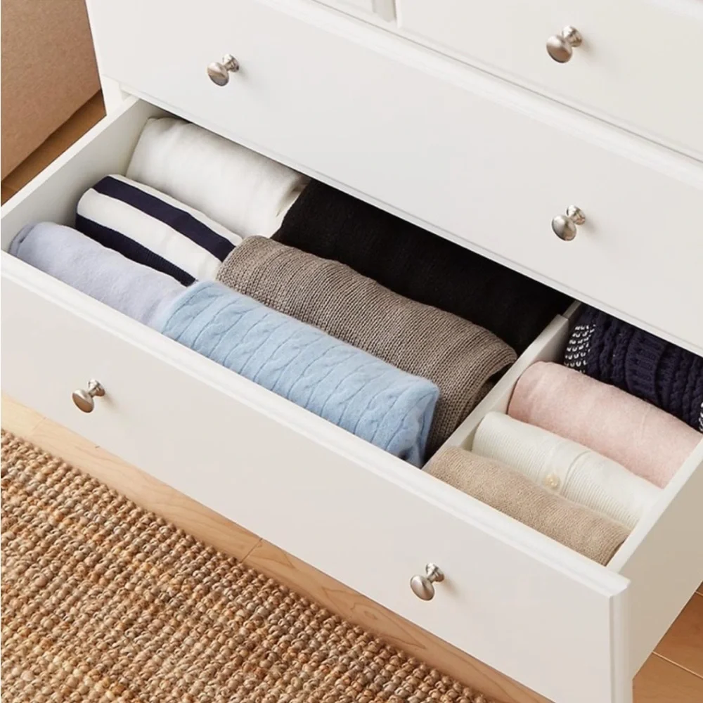 NWOT Dream Drawer Organizers White expand from 12” to 18” (two included)